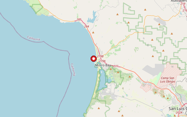 Map of service area in San Luis Obispo County