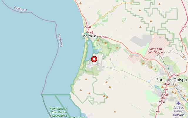 Map of service area in San Luis Obispo County