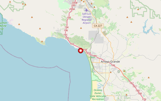 Map of service area in San Luis Obispo County