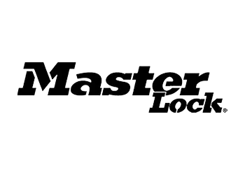 Master Lock company logo in grayscale.